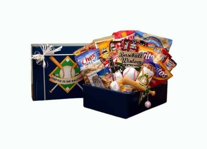 Baseball Lovers Gift Basket