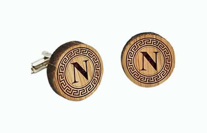 Personalized Wood Cufflinks