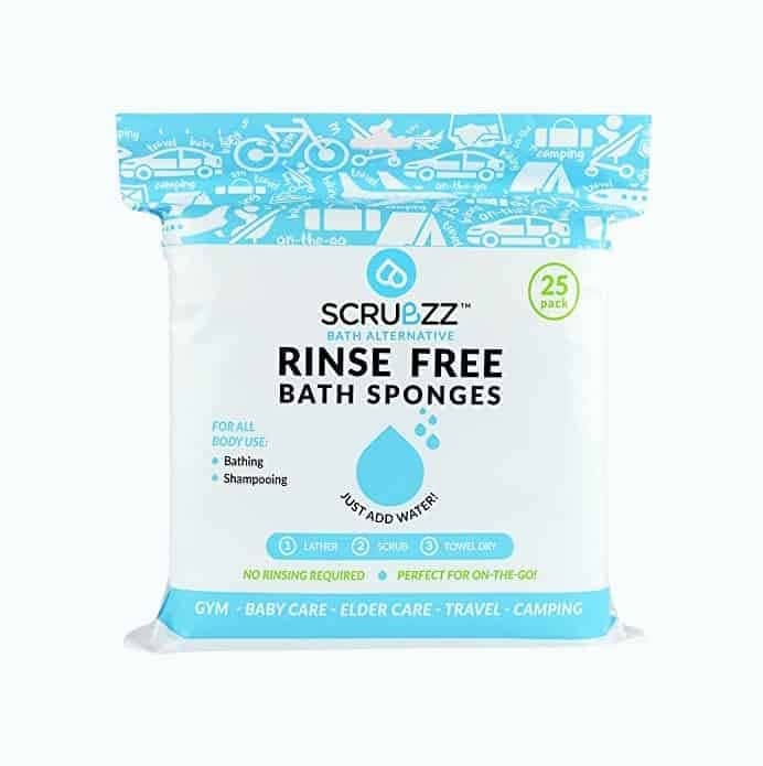 Scrubzz Disposable No Rinse Bathing Wipes