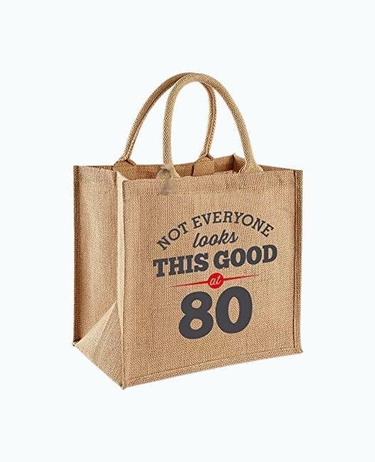 80th Birthday Keepsake Gift Bag