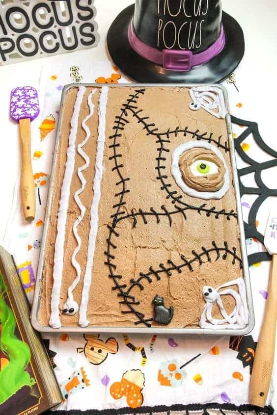 30 | HOCUS POCUS BOOK SHEET CAKE