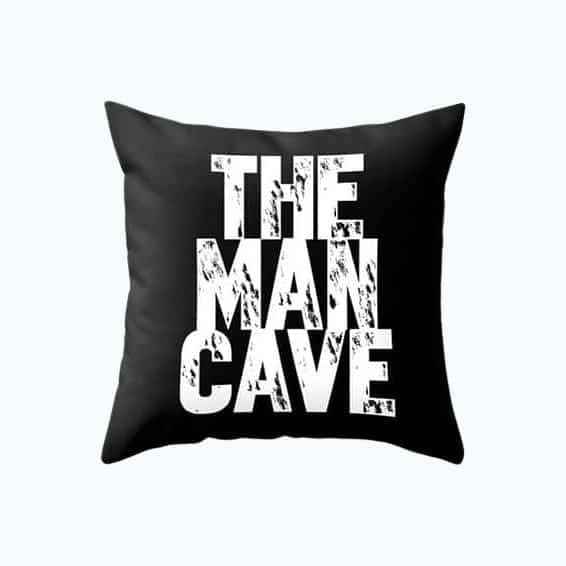 The Man Cave Throw Pillow