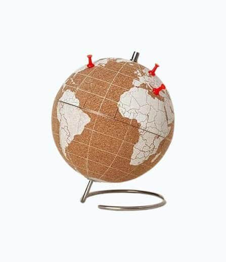 World Traveler’s Cork Globe