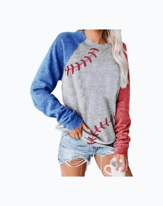 Baseball Pullover Top