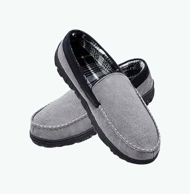 Mens Moccasin House Shoes