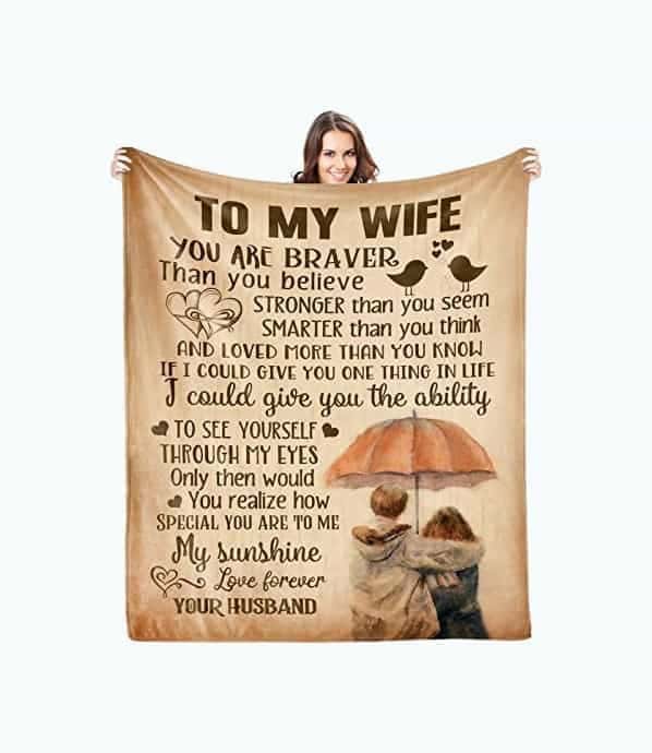 To My Wife Blanket