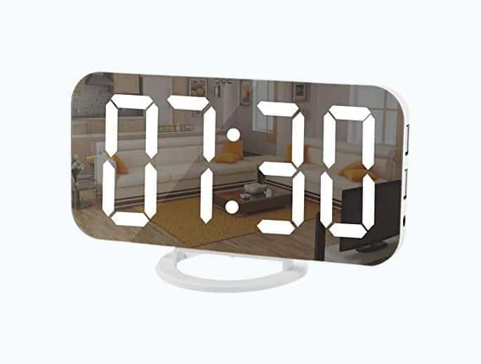 LED Mirror Clock