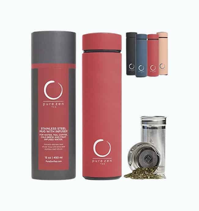 Pure Zen Tea Thermos with Infuser