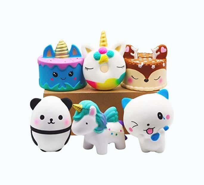 6 Pcs Squishy Toys