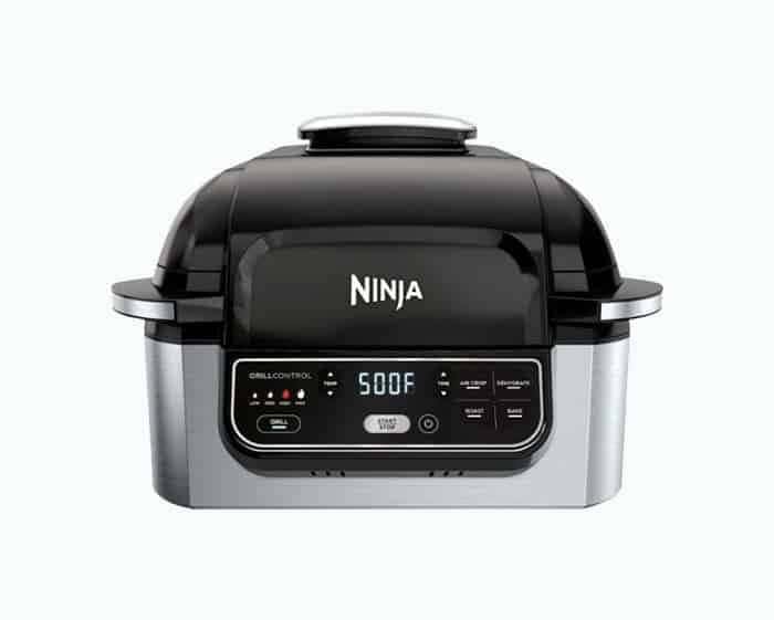 Ninja 5-in-1 Indoor Grill with Air Fryer, Roast, Bake, & Dehydrate