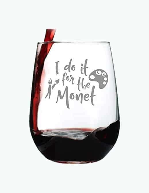 Monet Wine Glass