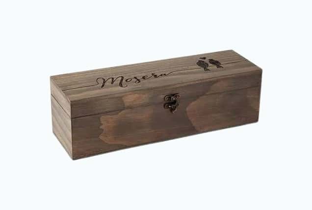 Personalized Love Birds Wine Box