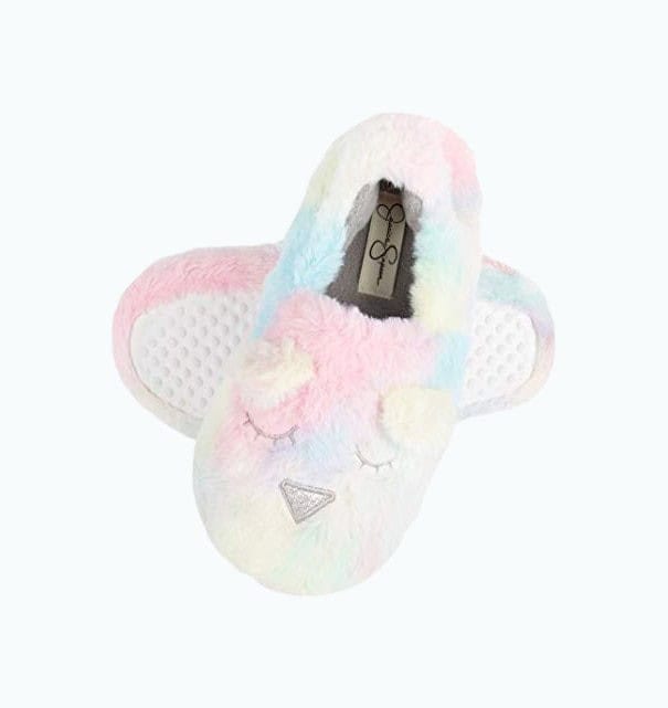 Girls Cozy Plush Slippers