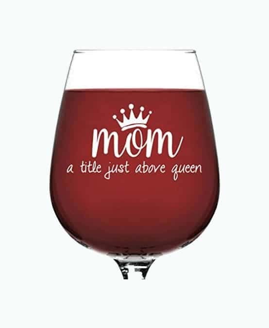 Mom Wine Glass