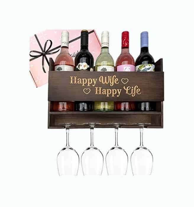 Happy Wife Wine Rack