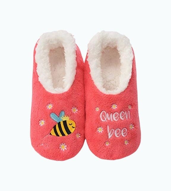 Queen Bee Slipper Socks