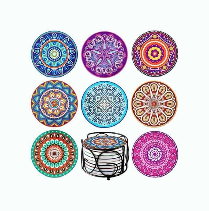 Mandala Coasters Set