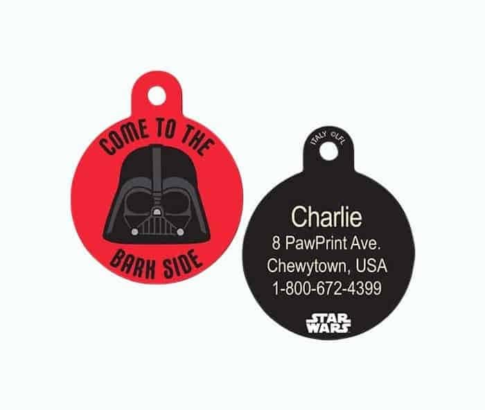 Darth Vader Bark Side Pet ID Tag