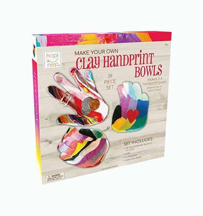 Make Your Own Clay Handprint Bowls Craft Kit