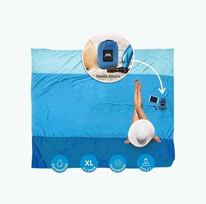 Oversized Beach Blanket Waterproof Sandproof