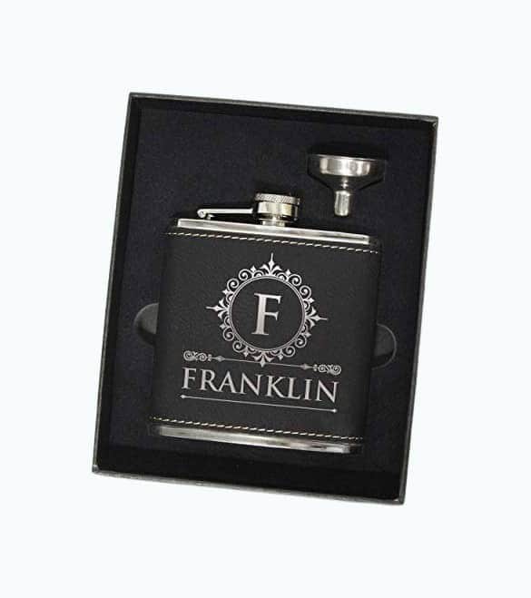 Premium Customized Flask Set with Funnel and Box