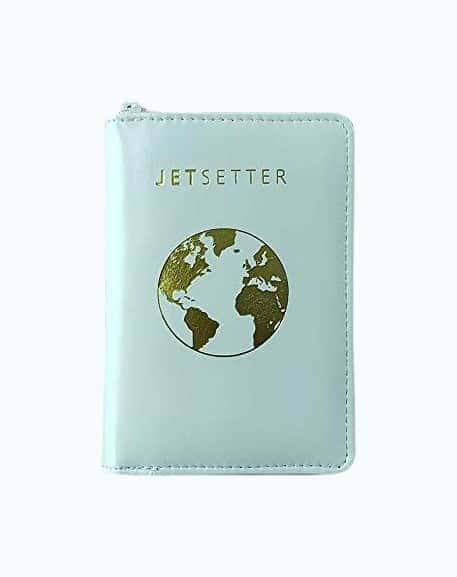 Passport Holder With Zipper Closure