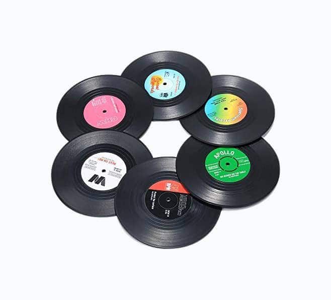 Record Coasters for Drinks