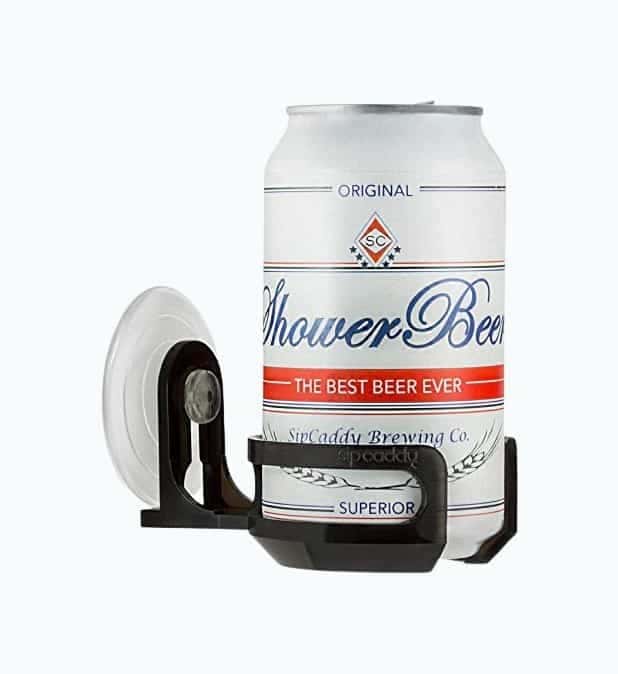 Bath & Shower Portable Cupholder Caddy for Beer & Wine