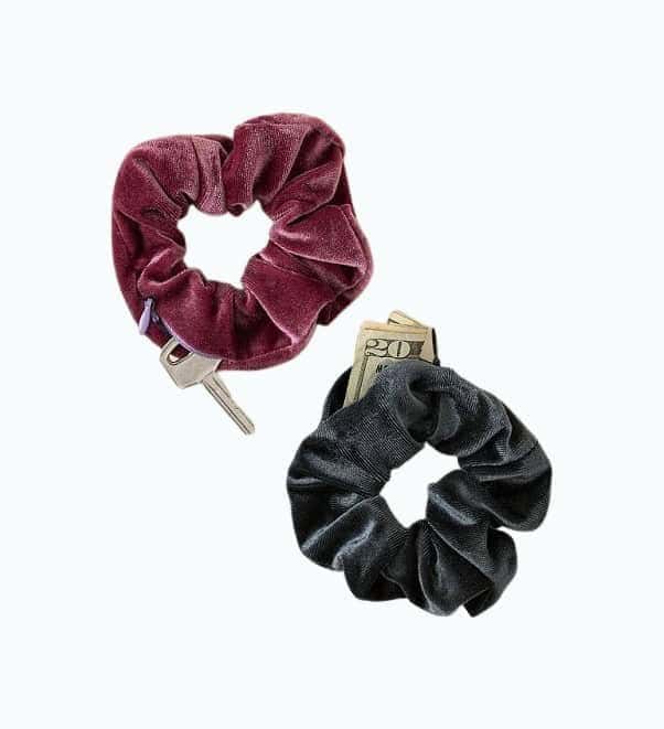 Hidden Pocket Scrunchies - Set of Two