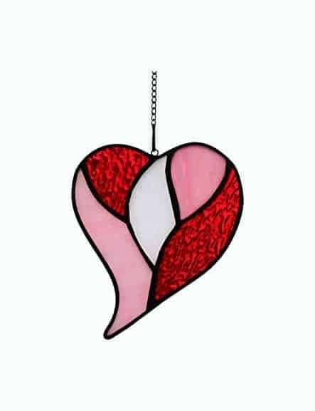 Heart Stained Glass Suncatcher