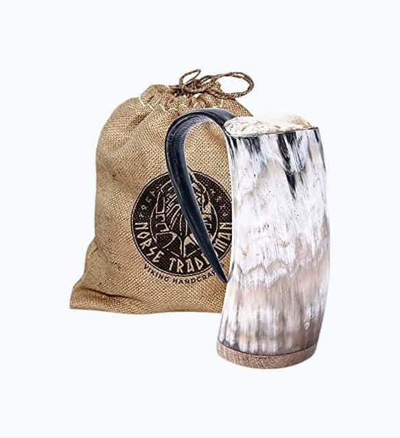 Original Viking Drinking Horn Mug - 16 oz