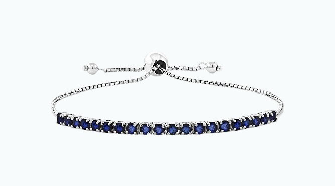 Blue Sapphire Tennis Bracelet