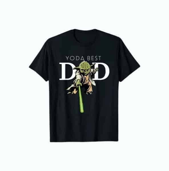 Star Wars Yoda Lightsaber Best Dad Men