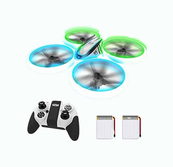 Quadcopter with Blue & Green Light