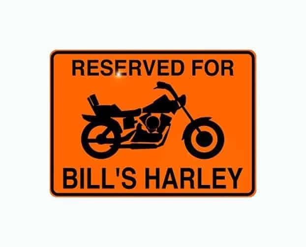 Personalized Motorcycle Sign