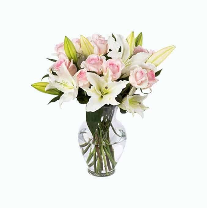 Benchmark Bouquets Light Pink Roses