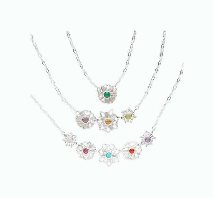 Family Flower Garden Necklace