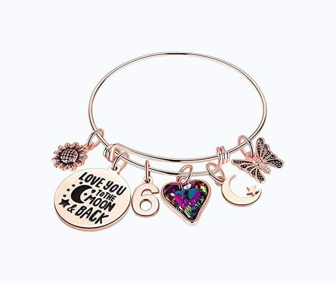 6th Birthday Charm Bracelet