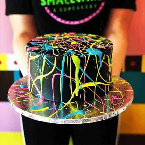 16 | NEON SPLATTERED CAKE