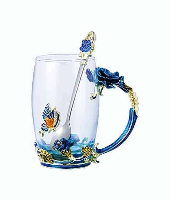 Butterfly Glass Cup