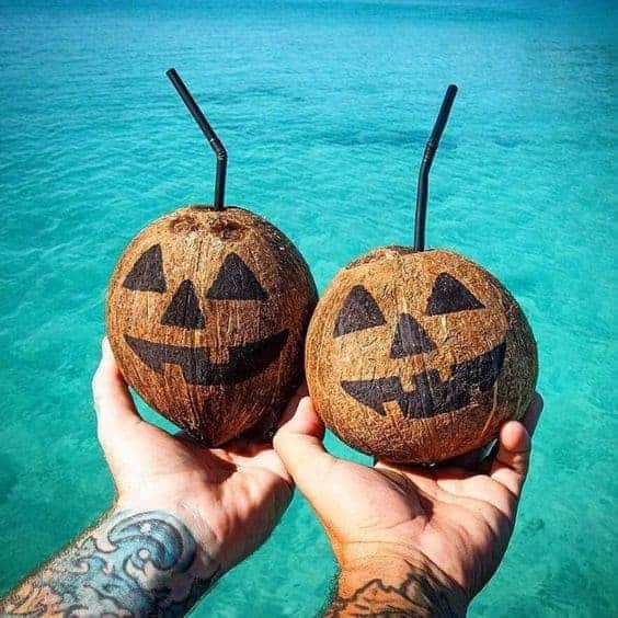 10 | JACK-O-LANTERN COCONUTS