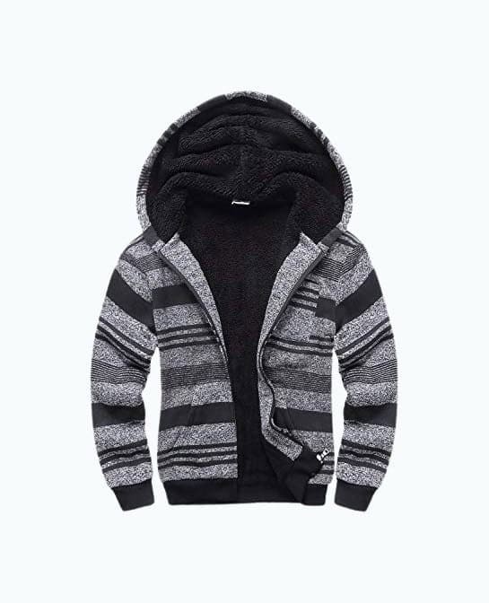 Sherpa Fleece Lined Hoodie