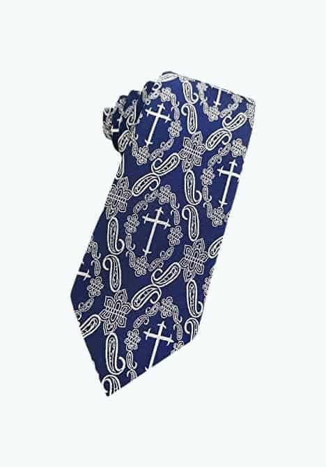 Cross & Paisley Necktie