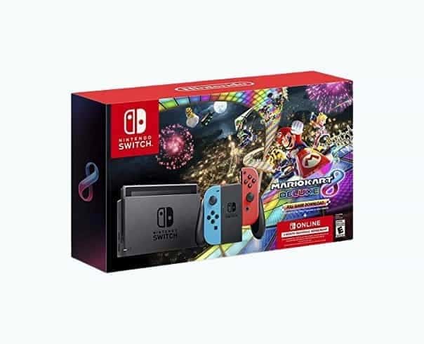 Nintendo Switch w/ Mario Kart 8 Deluxe