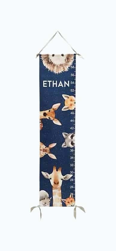 Woodland Animals Growth Chart