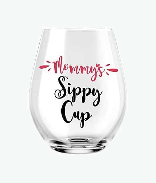 Mommy’s Sippy Cup Wine Glass