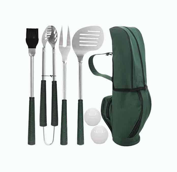 Golf-Themed Grill Accessories Kit