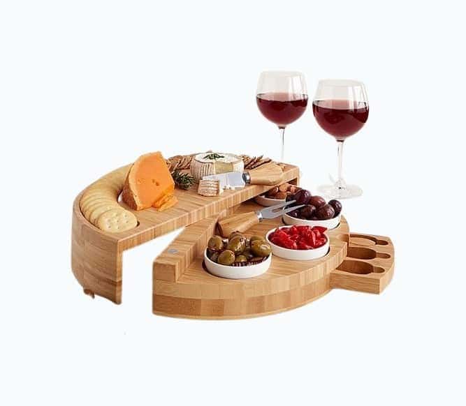 Compact Swivel Cheese & Tapas Board