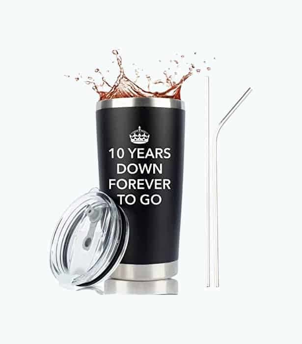 10th Anniversary Steel Tumbler