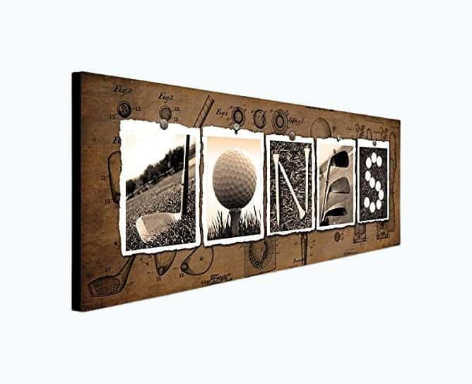 Personalized Golf Name Art